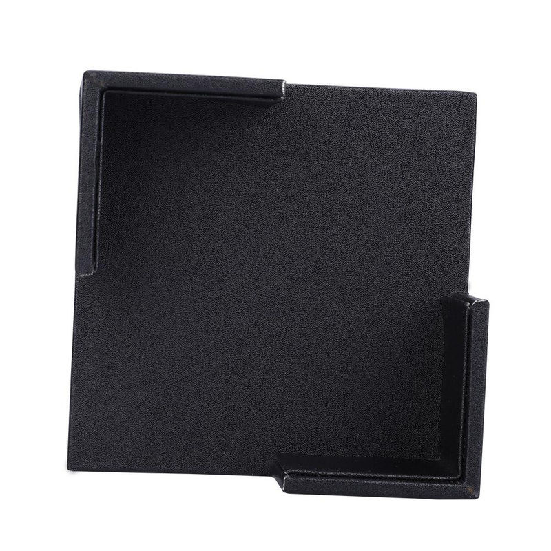 CosyHome Getränkeuntersetzer Set aus PU Leder mit Halter, 6 Stück, quadratisch, Schwarz - Bild 5