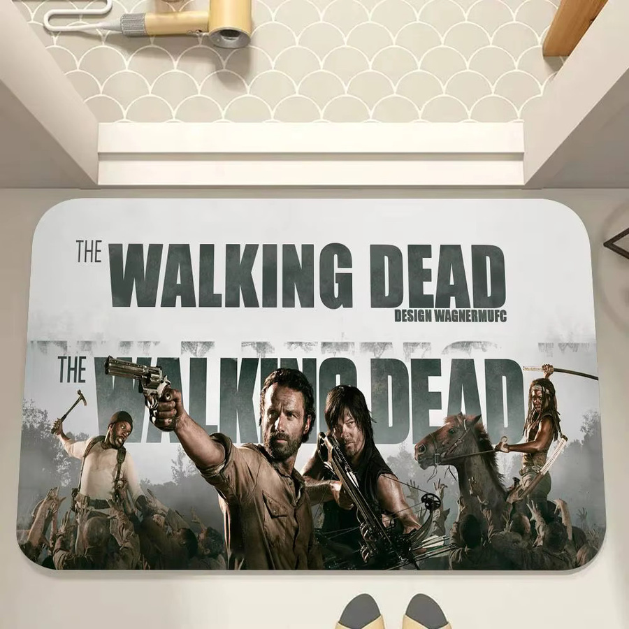 Rutschfeste Bodenmatte im The Walking Dead Design für Wohnzimmer, Küche oder Badezimmer - Bild 3