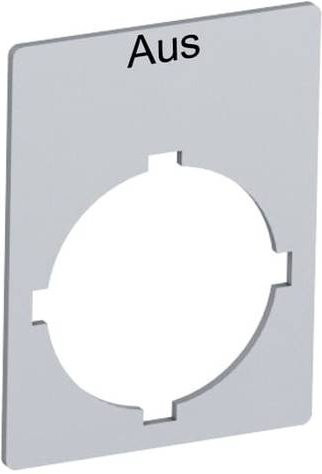 ABB SK615559-15 Beschriftungsschild aus Aluminium in Grau - Bild 1