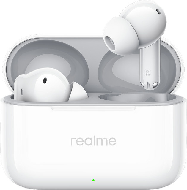 Realme Buds T200 TWS Bluetooth-In-Ear Kopfhörer mit ANC und MultiPoint in Weiß - Bild 1