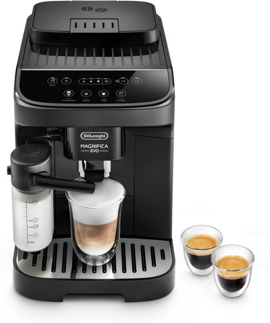 De'Longhi Magnifica Evo ECAM 290.51.B Kaffeevollautomat in Schwarz mit LatteCrema System für Bohnen und Pulver - Bild 1