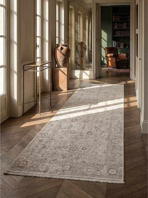 Kadima Design Läufer Kurzflor Beige B: 80 cm, L: 300 cm - Bild 1