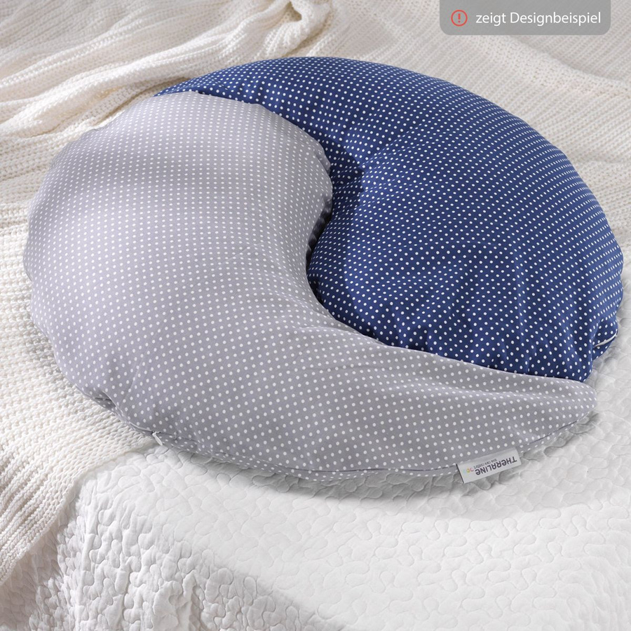 Theraline Stillkissen Das Yinnie mit Perlen-Füllung und Musselin-Bezug, Sandbeige, 135 cm - Bild 2
