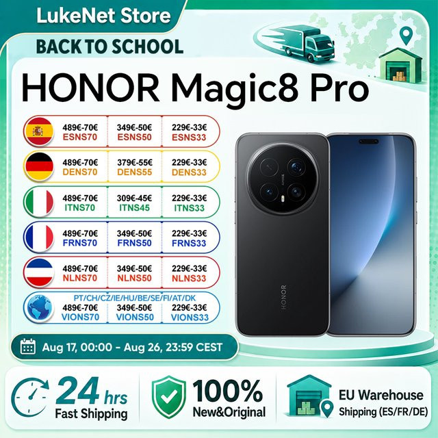 Honor Magic 8 Pro 5G Smartphone mit Snapdragon 8 Elite Gen 5, 200MP Kamera, 6,71 Zoll OLED Display, 6270mAh Akku, 100W Schnellladen, NFC und eSIM, Schwarz - Bild 1