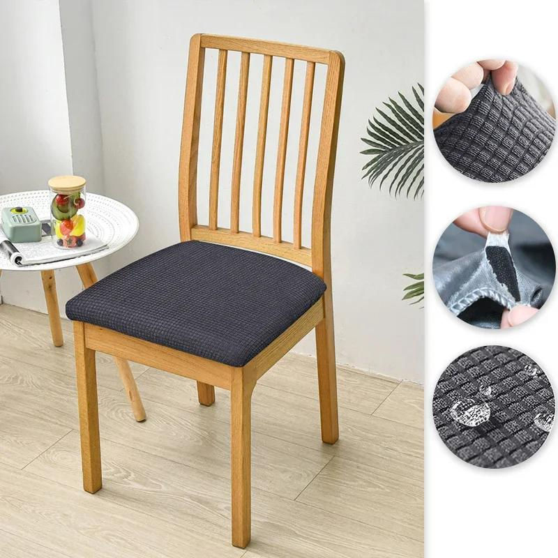 Wasserdichter Bestbags Küchenstuhl-Sitzbezug in Braun, elastischer und waschbarer Stuhlbezug für Esszimmerstühle - Bild 3