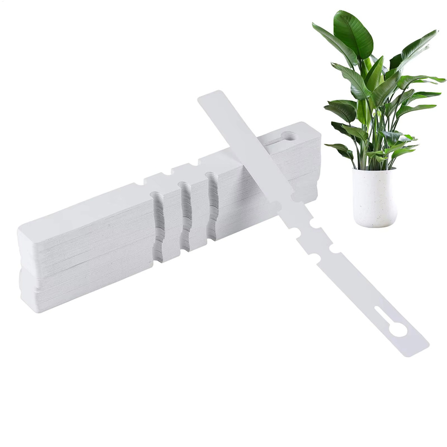 100 Stück wasserdichte PVC-Pflanzenetiketten in Weiß zur Markierung von Bäumen und Pflanzen für Garten und Außenbereich - Bild 3