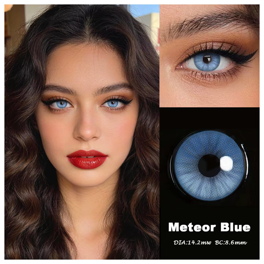 Visuashow Iris Kontaktlinsen, blau, weiche Linsen - Bild 2