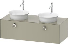 Duravit Waschtischunterschrank White Tulip in White, B/T/H: 130 x 55 x 40,8 cm - Bild 1