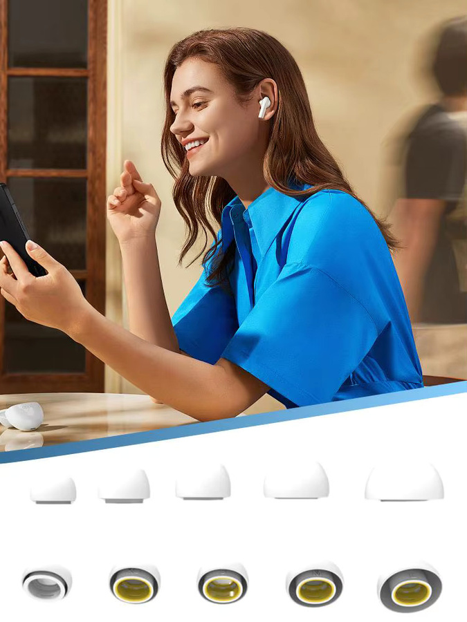 Apple Ersatz-Ohrstöpsel aus Silikon für AirPods Pro 3, In-Ear Ohrhörer-Abdeckungen, Weiß - Bild 6