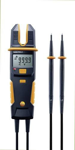 Testo 755-2 Hand-Multimeter Digitaler Strom-Spannungsprüfer mit Stromzange in Schwarz - Bild 1