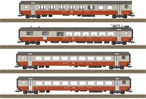 TRIX Swiss Express der SBB Personenwagen, 4er-Set, H0, 1:87 - Bild 1