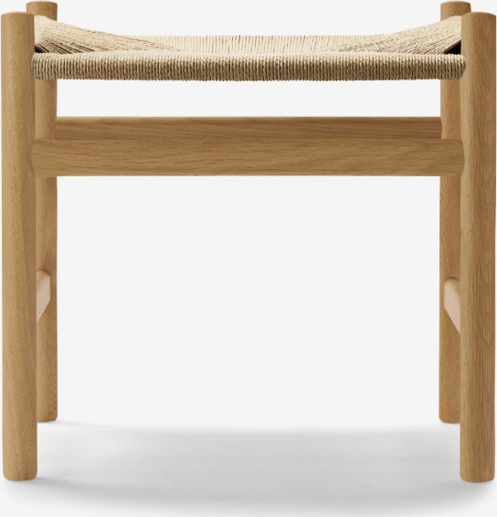 Carl Hansen & Søn CH53 Hocker in Braun mit nordischem Design aus FSC-zertifiziertem Holz - Bild 1