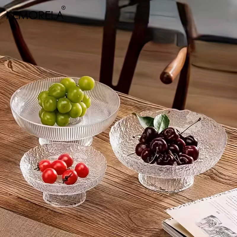 KEMORELA Obstschale aus Glas in Transparent für Snacks und Trockenobst - Bild 2