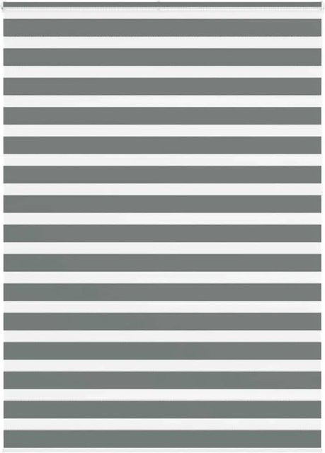 vidaXL Doppelrollo Day & Night Dunkelgrau aus Polyester, B: 165 cm, H: 230 cm - Bild 1