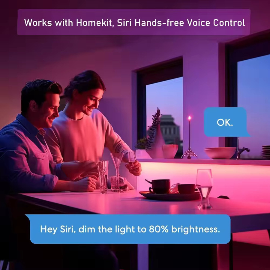YSRSAI Wifi Smart Controller für 12V RGBCCT LED Streifen mit RF Remote und Google Assistant Unterstützung, Multicolour Beleuchtung - Bild 4