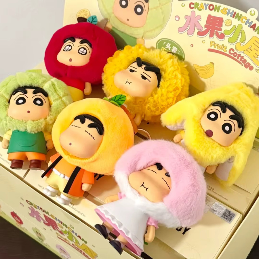 52TOYS Crayon Shin-Chan Obst-Hütten-Serie, Plüsch-Blindbox, Anhänger Puppe - Bild 3
