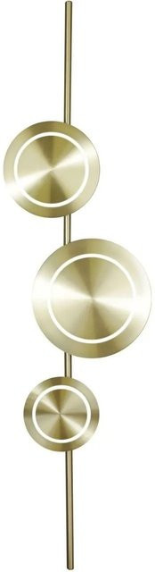 Licht-Erlebnisse LED Wandlampe Modern in Gold aus Aluminium, Höhe: 120 cm - Bild 1