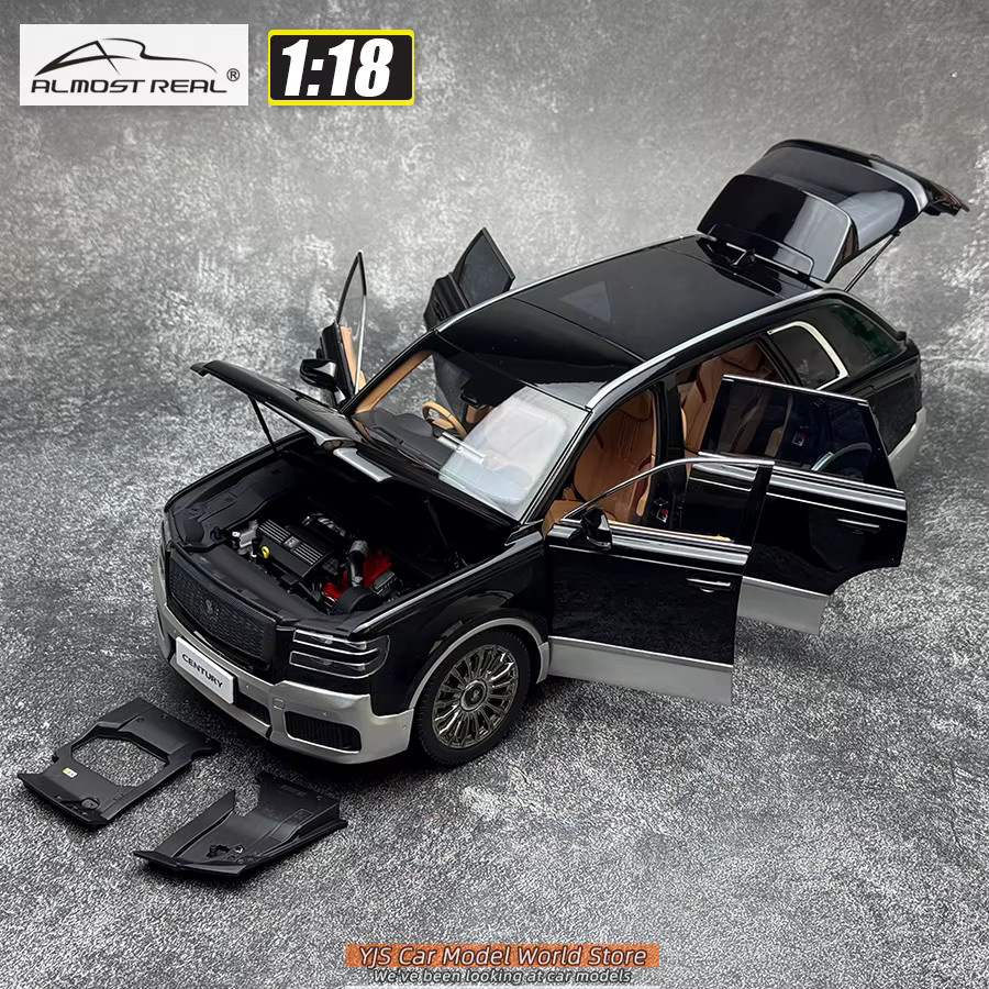 Almost Real Toyota Century, Modellauto, 1:18, Schwarz x Silber, Metall - Bild 2