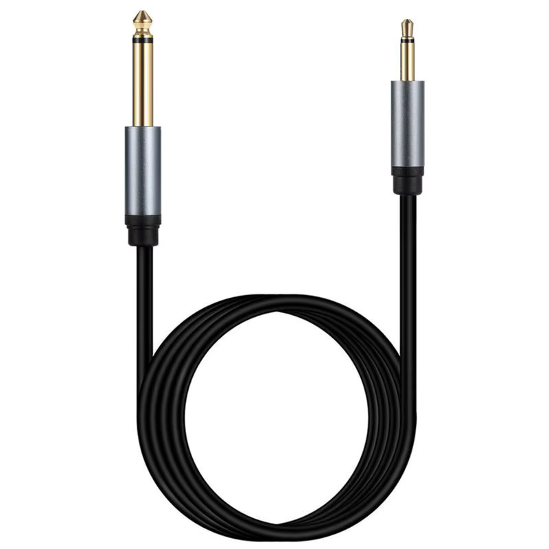 AXONUS Audio-Adapterkabel mit vergoldetem Kupfer, 1/4 Zoll Mono-Stecker auf 3,5 mm TS-Mono-Stecker, Gold - Bild 4