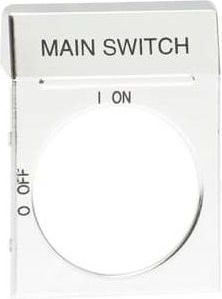 ABB Textschild OPS2EN1 in Silber für OH2 Griffe, Beschriftungsschild 1 Stück - Bild 1