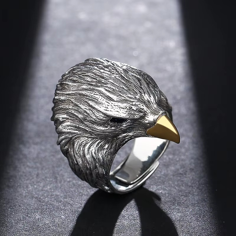 Buyee Ring, 925 Silber, Adler, Unisex - Bild 4