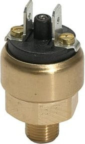 Riegler Druckschalter Mini-Ausführung MS, 42 V, G 1/8, 1 - 10 bar, Öffner, Messing, Gold - Bild 1