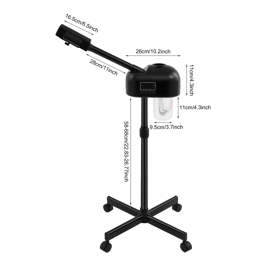 Bymaocar Gesichtsdampfer, Nano-Ionen-Ozon-Heißnebel, Unisex - Bild 5