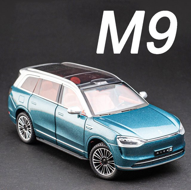 MAKEDA AITO M9 Li L9 Automodell Miniatur, 1:24, Metall, mit Licht und Sound - Bild 1