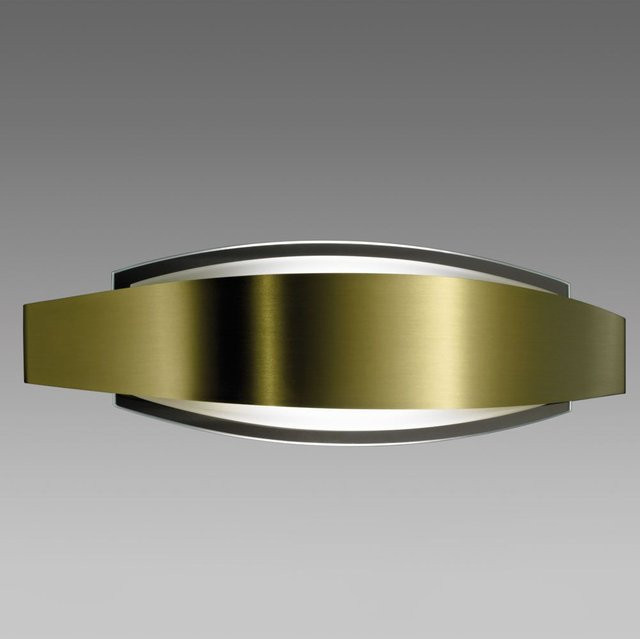 B+M Leuchten Windeck LED-Wandleuchte in Messing matt mit warmweißem Licht (2700K) dimmbar - Bild 1