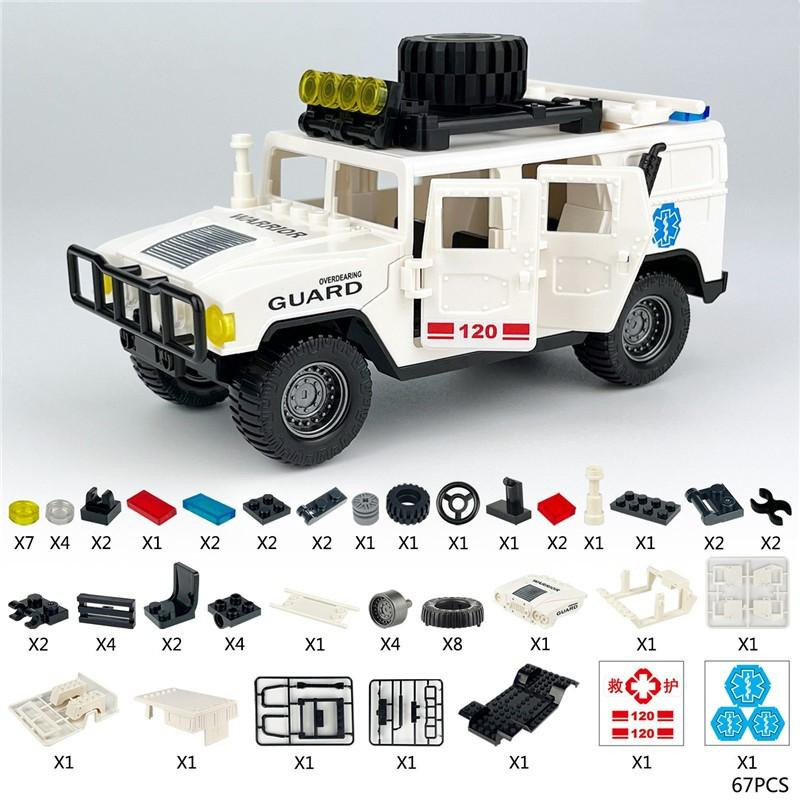Yiran toy Polizei Bausteine Auto Konstruktion Montage Szene 6–12 Jahre - Bild 3