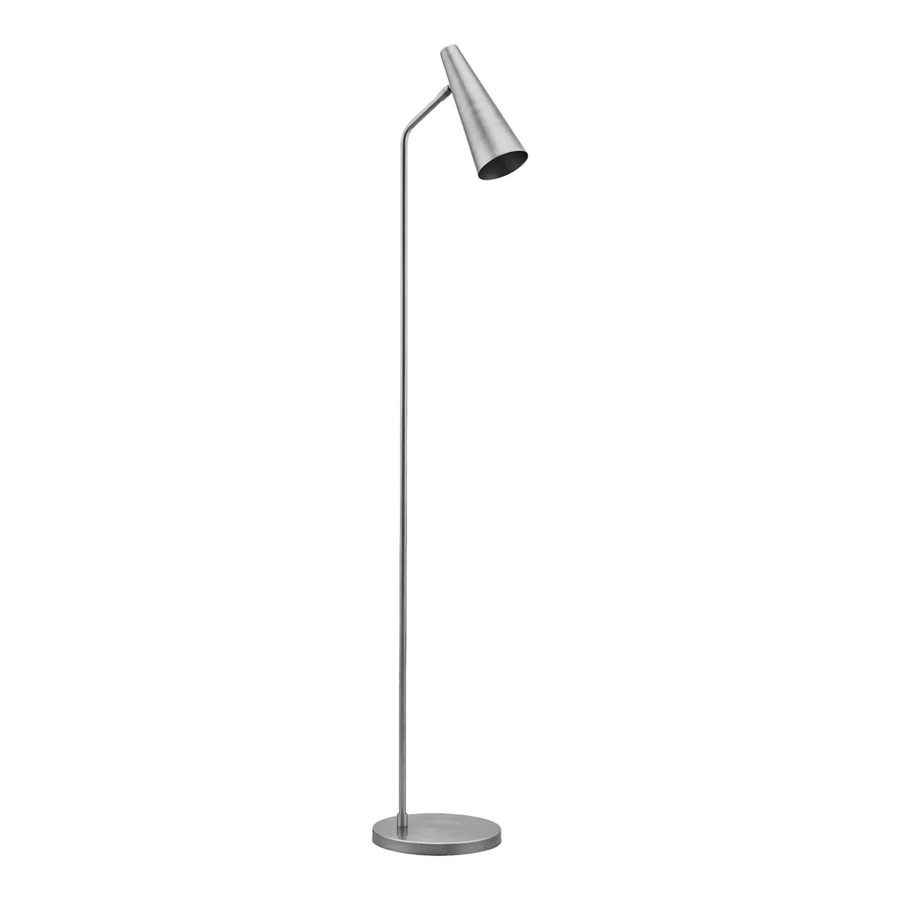 House Doctor Stehleuchte Precise in Silber aus Metall mit verstellbarem Kegel für Wohnzimmer und Leselicht - Bild 1