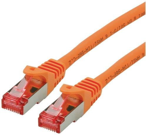 ROLINE Patchkabel Cat.6 S/FTP PiMF Ethernet LAN, orange, Länge: 3 m - Bild 1
