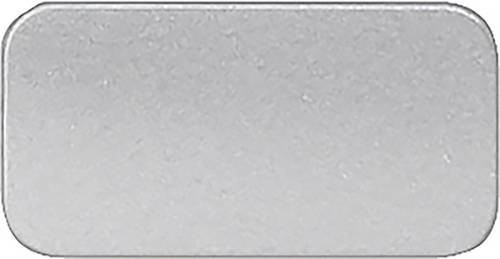 Siemens 3SB2901-2EW Bezeichnungsschild Set aus Kunststoff in Schwarz und Silber, 10 Stück - Bild 1