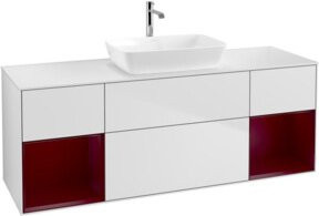 V&B Waschtischunterschrank Finion in Weiß lackiert, Breite: 160 cm, Tiefe: 50,1 cm, Höhe: 50,1 cm - Bild 1