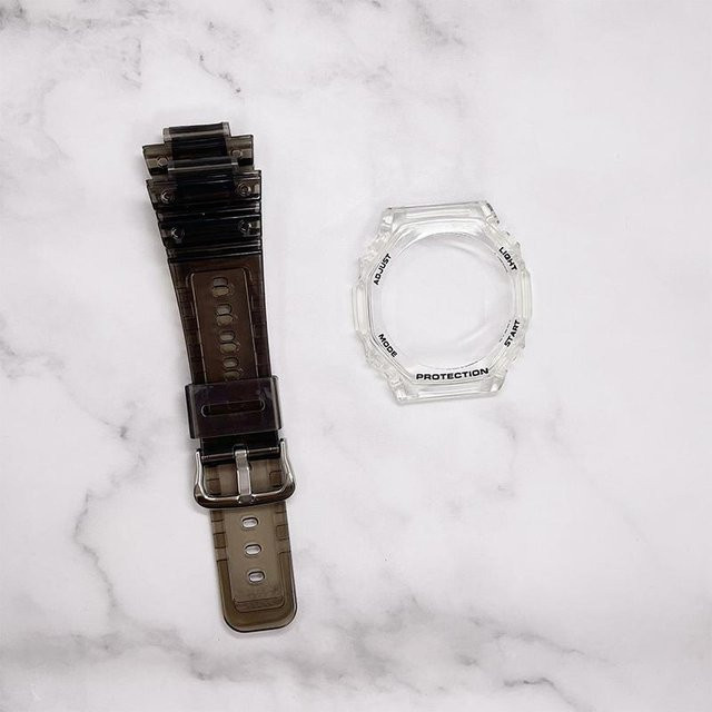 WristAura Uhrenarmband, Kautschuk, Silber, Herren, Unisex - Bild 1