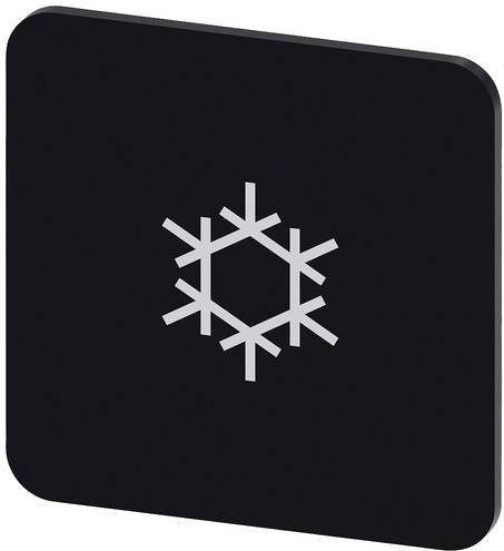 Siemens Bezeichnungsschild quadratisch 3SU1900-0AF16-0RW0 Schwarz und Weiß B/H: 22 x 22 mm 10 Stück - Bild 1