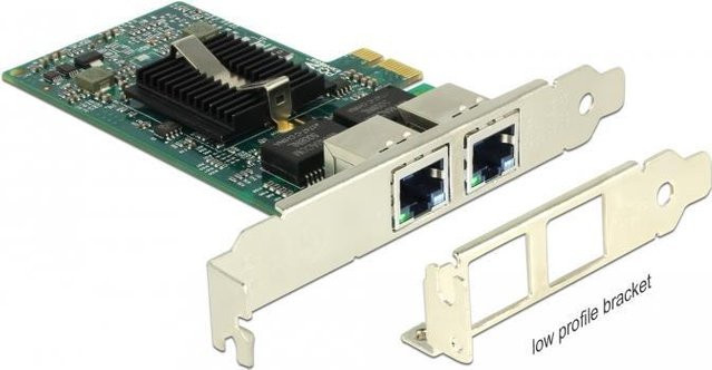 DeLock 89944 PCI-Express Netzwerkkarte mit 2 x Gigabit LAN Ethernet-Adapter - Bild 2