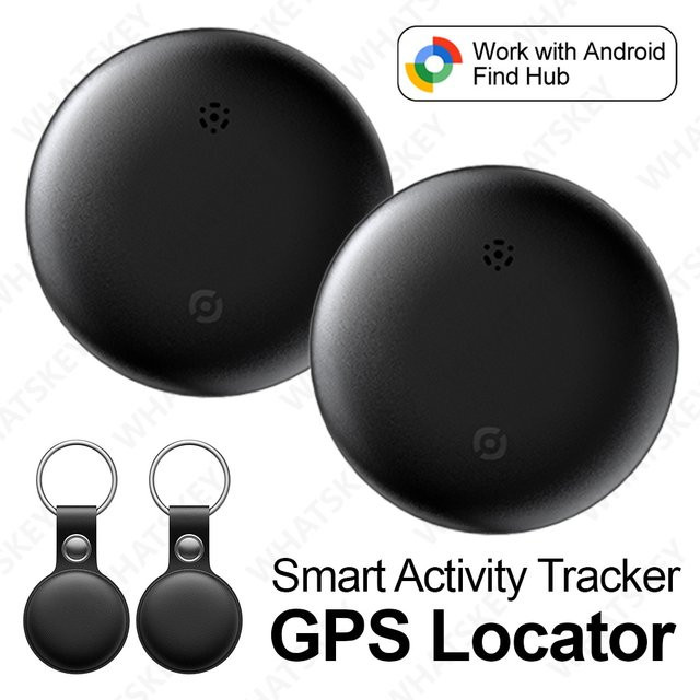 Android Air Smart Tag GPS-Tracker Schwarz Kompatibel mit Google Find My für Schlüssel, Gepäck und Geldbörse mit IP6 Schutz - Bild 1