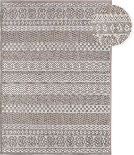 In- & Outdoor-Teppich Verona in Beige, rund, Durchmesser: 80 cm - Bild 1