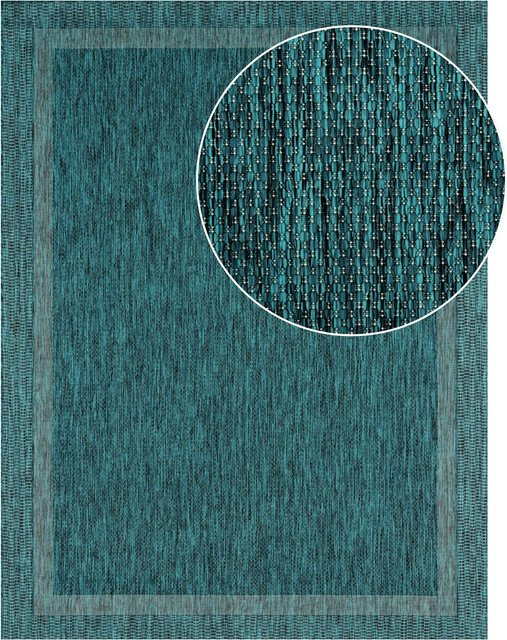 In- & Outdoor-Teppich Romana in Türkis, Breite: 80 cm, Länge: 150 cm - Bild 1