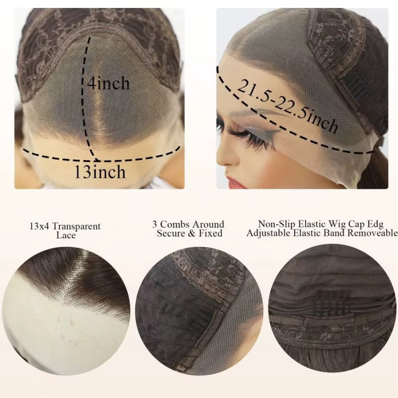 Suri Hair Synthetikperücke, 26 Zoll, Mokkabraun, Damen - Bild 5