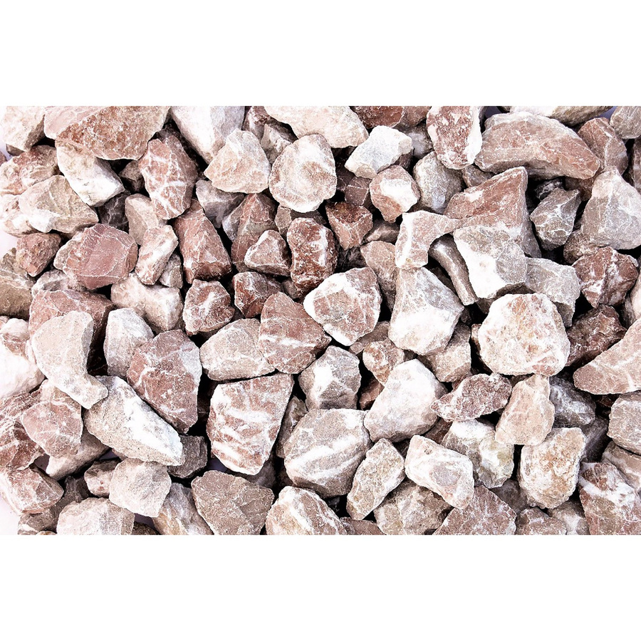 Scherf Marmorsplitt Creme-Rot in Beige, grober Zierkies für den Garten, Körnung 16 - 32 mm, 1000 kg Big-Bag - Bild 2