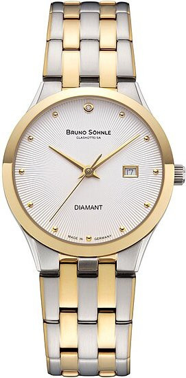 Bruno Söhnle Armbanduhr, Edelstahl, Quarz, 32 mm, Weiß, Damen - Bild 1
