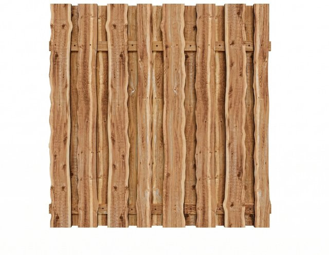 Woodtex Sichtschutzzaun aus Europäischer Lärche in Braun, Rustikal und Naturbelassen, Höhe: 60 cm, Breite: 60 cm - Bild 1