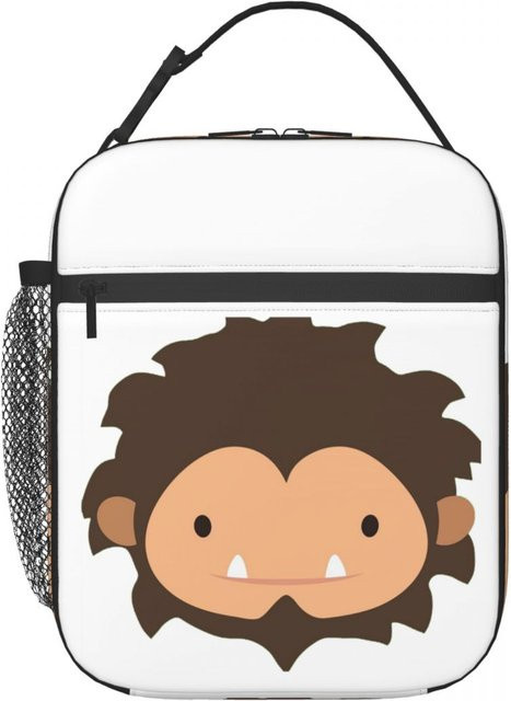 Isolierte Lunchtasche Schleichender Sasquatch von Fancy Style Studio in Weiß für Damen und Kinder - Bild 1