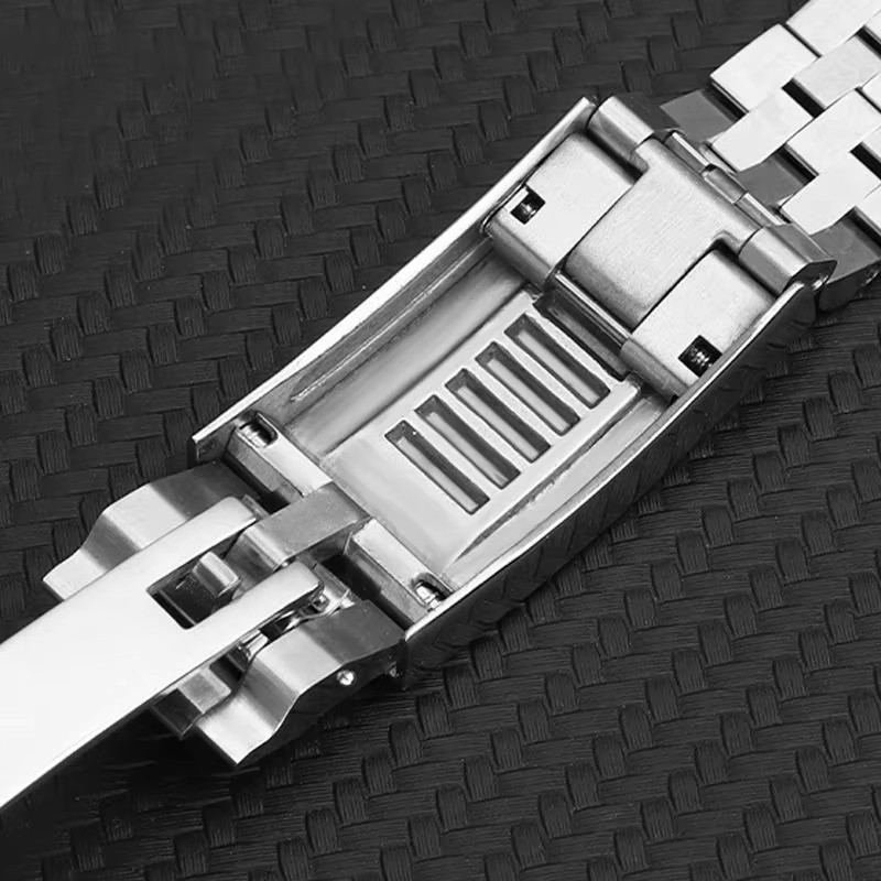 Uhrenarmband Edelstahl, Silber, Herren - Bild 4