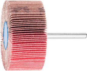 PFERD CO-COOL120 Keramikkorn Fächerschleifer Rot Durchmesser: 60 mm, Höhe: 30 mm, Schaft-Ø: 6 mm für hohen Abtrag auf Edelstahl - Bild 1