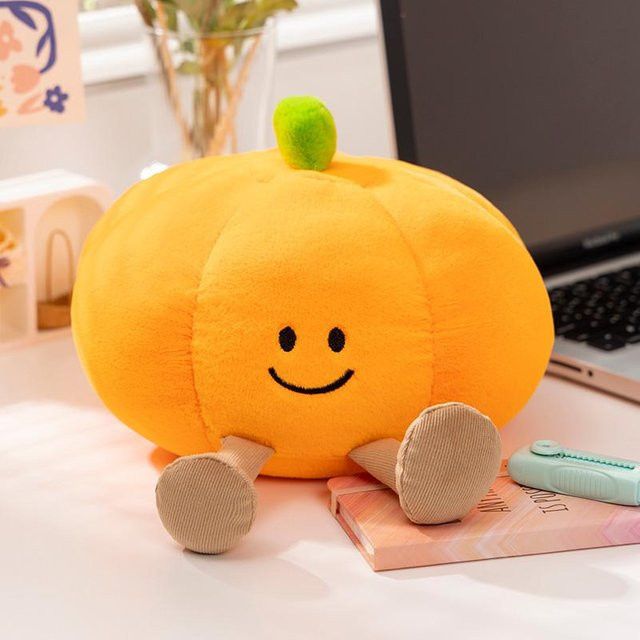 Yiran toy Halloween Kürbis Geist Plüschtier, ab 14 Jahren - Bild 1