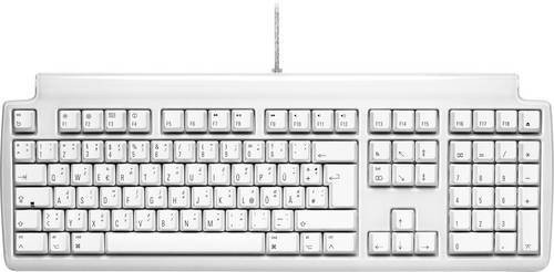Matias Tactile Pro USB Mechanische Tastatur Weiß, QWERTZ Deutsch, mit USB-Hub und abnehmbarem Kabel, kompatibel mit Mac - Bild 1