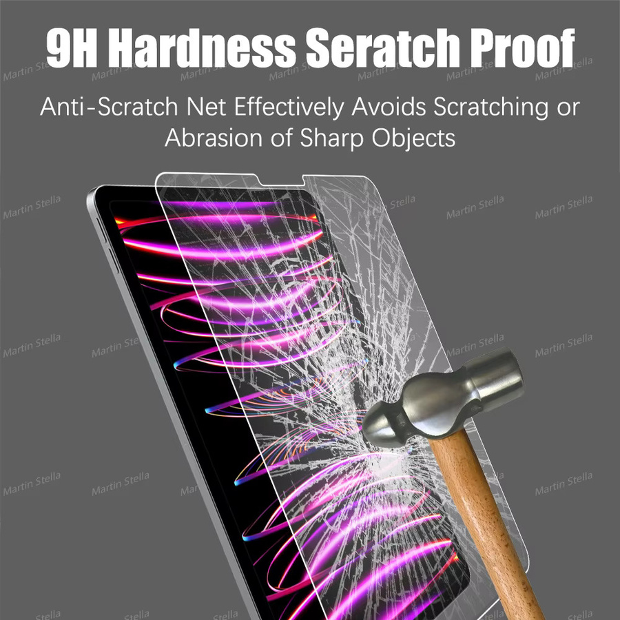 2er-Set gehärtetes Glas Full Screen Protector für Apple iPad 10. Generation, iPad Pro 11 und 12,9, iPad Air 4 und 5, iPad 10,2 7., 8. und 9. Generation, transparent - Bild 3